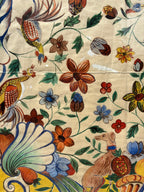 '[Flora & Fauna]' - 1920's Gouache Design for a French Silk Scarf, Framed