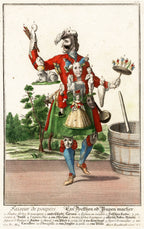 'The Puppet Maker and The Doll Maker' - A Pair of 18th-Century Unframed Personification Engravings, Unframed