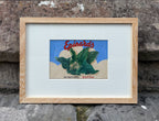 'Epinards' - Original Gouache French Advertising Label for Spinach, Framed