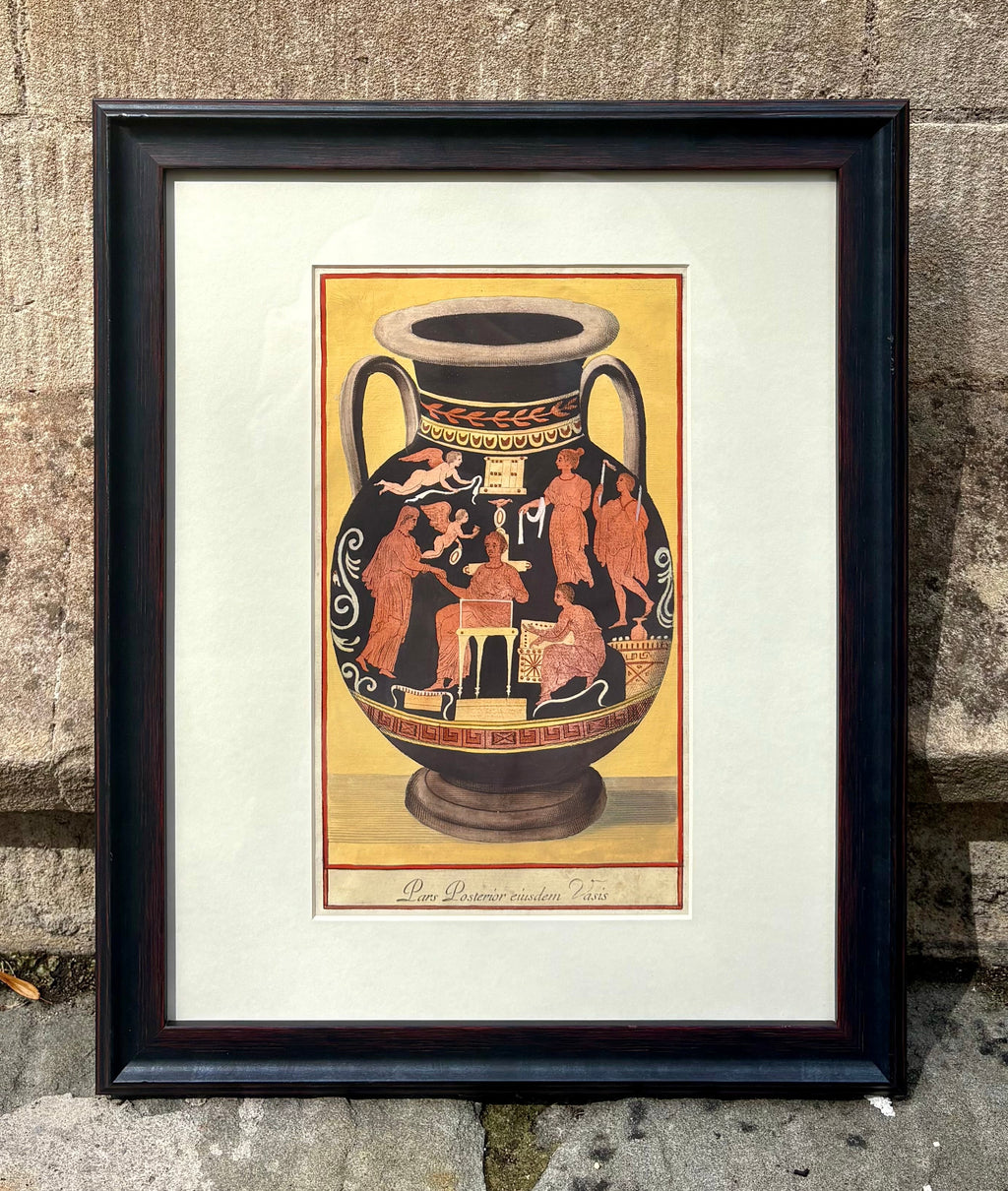 'Etruscan Vases' - A Sumptuous Pair of 18th-Century Classical Red-Figure Engravings, Framed
