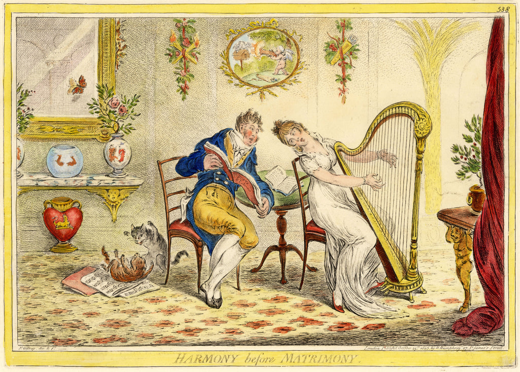 [SOLD] 'Harmony before Matrimony & Matrimonial Harmonics', Framed