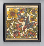 [SOLD] Histoire Naturelle, Colour Woodcut on original laid paper, Framed