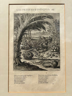 'Le Presens Rustique' - Early 17th-Century Engraving to illustrate Philostratus, Framed