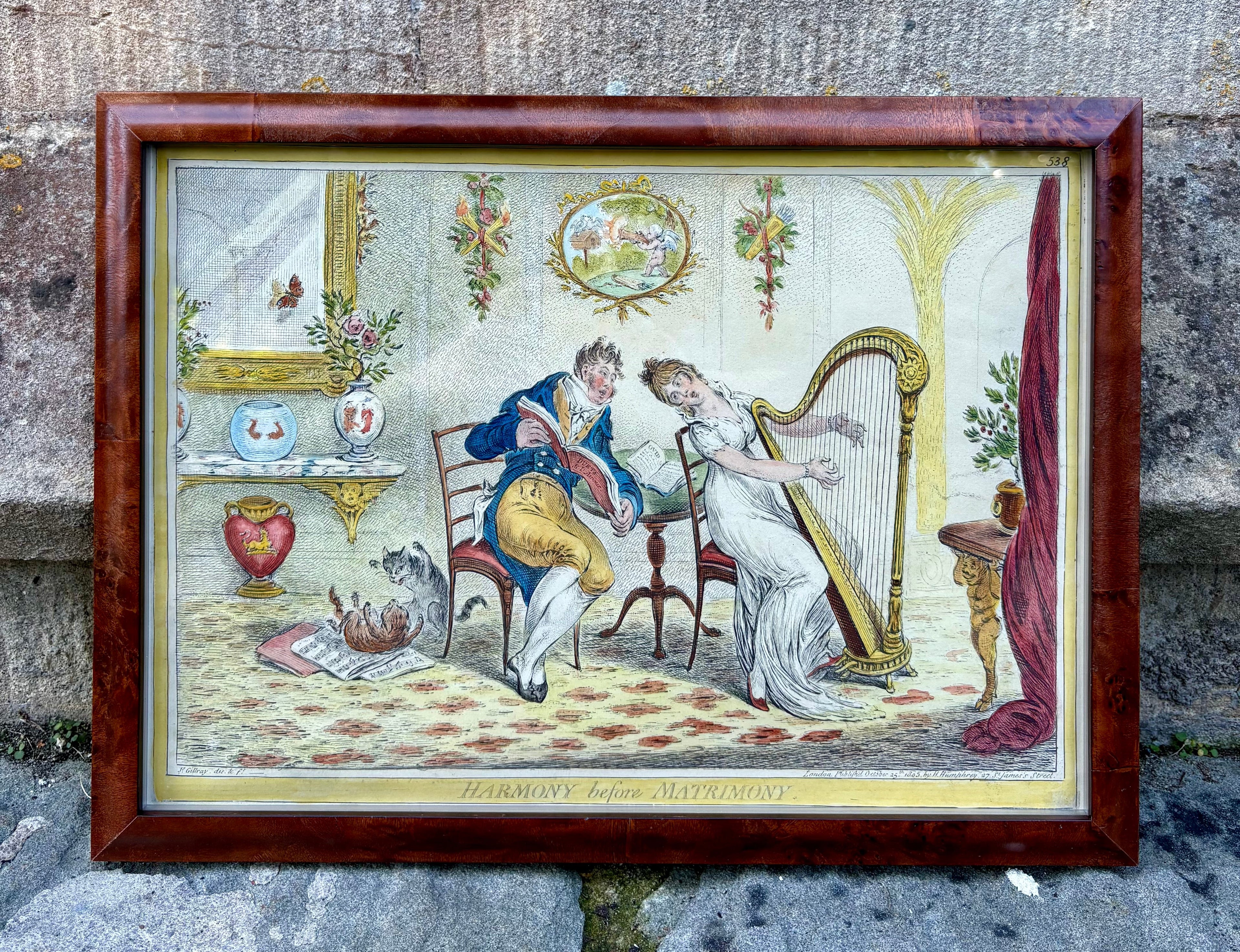 [SOLD] 'Harmony before Matrimony & Matrimonial Harmonics', Framed