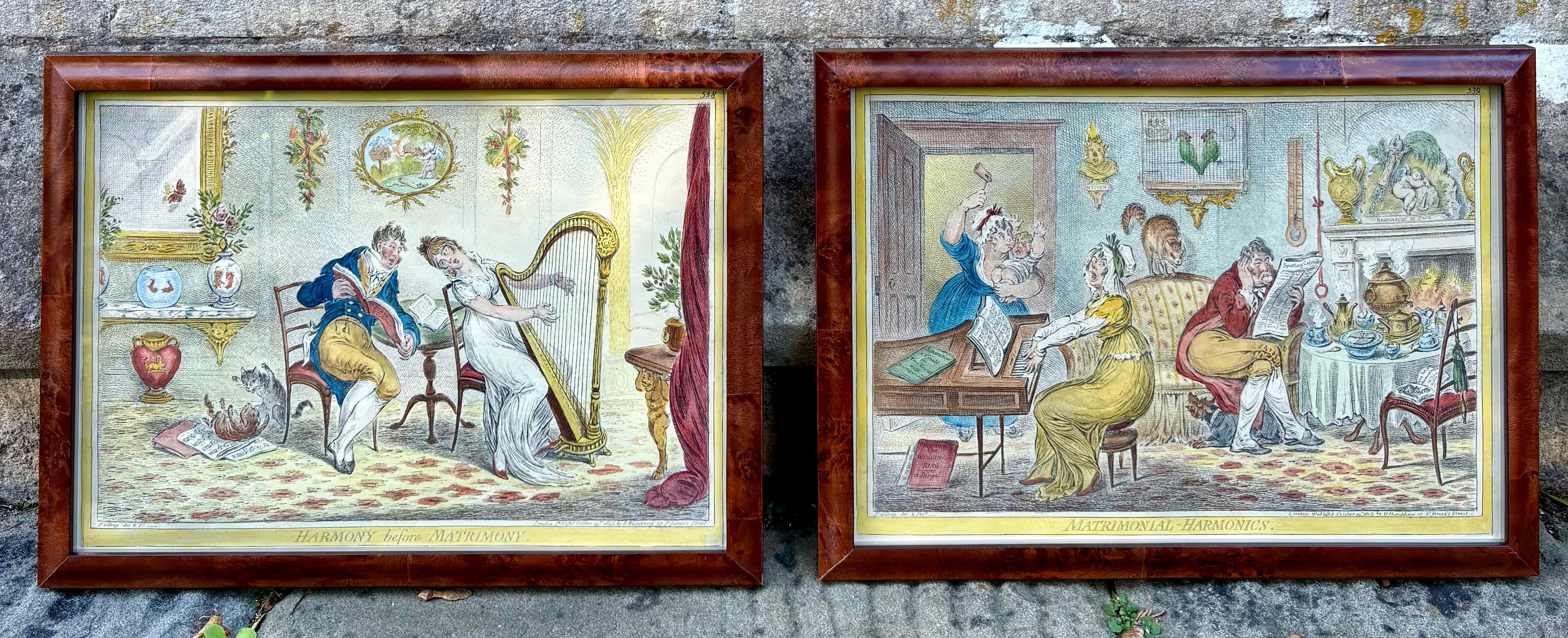 [SOLD] 'Harmony before Matrimony & Matrimonial Harmonics', Framed